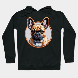 French Bulldog Embroidered Patch Hoodie